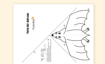 Hallow-Reads Activity: Paper Bat Airplane