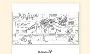 Dinosaur Coloring & Learning Pages