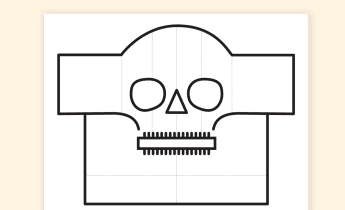 Hallow-Reads Activity: Skeleton Lantern