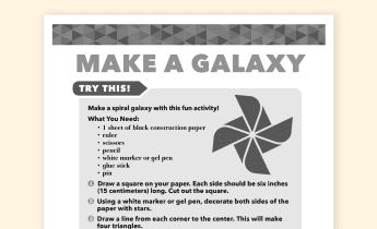 Make a Galaxy Activity