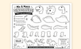 Mix & Match Dinosaurs