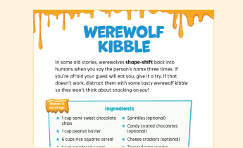 Monster Meals Recipe: Werewolf Kibble
