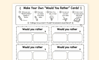 “Would You Rather?” Cards